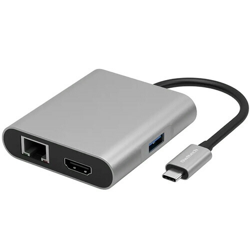 オウルテック 多機能USB Type-Cハブ シルバー 1個(OWL-DS3181-SV) 取り寄せ商品