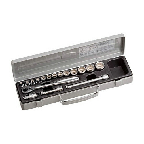 TONE ソケットレンチセット 差込角9.5mm 1セット(17点)(1570M) 取り寄せ商品