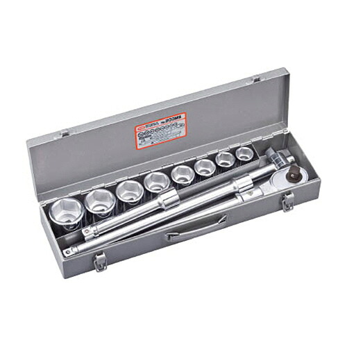 TONE ソケットレンチセット 差込角19.0mm 1セット(12点)(200MS) 取り寄せ商品