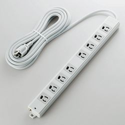【P5E】エレコム 水道栓 工事用 抜け打ちきり 3いの一番 8個口 雷かばい立て 磁石付き添い人 5m 薄墨色(T-WRMK3850LG/RS) 準拠集団店卸し資産\u003d○