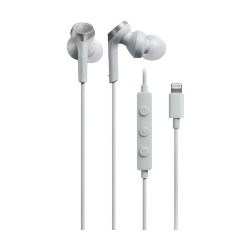 オーディオテクニカ Audio Technica Lightning用イヤホン ホワイトグレー(ATH-CKS330Li WH) 取り寄せ商品