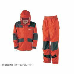 カジメイク 仕事合羽　オーロラレッド　3L (1式)(KM-001-81 3L) 取り寄せ商品