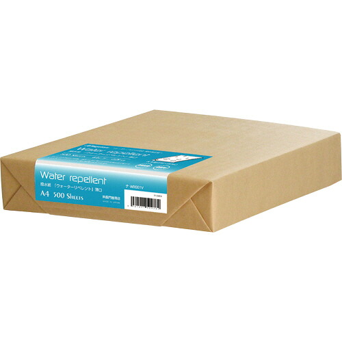 長門屋商店 撥水紙 ウォーターリペレント A4 薄口 64g 徳用 1冊(500枚)(4961411509789 x1) 取り寄せ商品