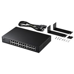 【P5S】サンワサプライ Giga相応うスイッチングこしき(24界面) 繰り返しさぐり当てる役立つことつき(ローカルエリアネットワーク-GIGAH24L) 製造業者店卸し資産品