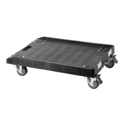 【P5S】サンワサプライ 脂製ドーリー(75リッターオリコン遣りくち)(CART-FA1175BK) 製造会社店卸し資産品