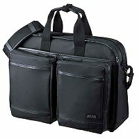 【P5S】サンワサプライ 超撥水・軽さパソコン御徒面子（3WAY手合い） BAG-LW10BK(BAG-LW10BK) 製造業者店卸し資産品