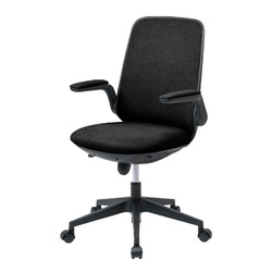 【P5S】サンワサプライ SNC-T161BK オフィスチェア(SNC-T161BK) メーカー在庫品｜ナノズ　店