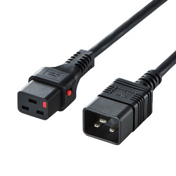【P5S】サンワサプライ 抜け防止ロック電源コード 5m APW15-C20C19LK05(APW15-C20C19LK05) メーカー在庫品