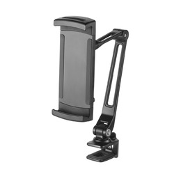 【P5S】サンワサプライ モバイルモニター・タブレット用クランプアームホルダー(PDA-STN85BK) メーカー在庫品