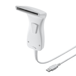 【P5S】サンワサプライ BCR-1D7W 1次元タッチ式バーコードリーダー(抗菌タイプ)(BCR-1D7W) メーカー在庫品｜ナノズ　店
