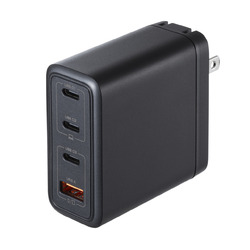 サンワサプライ SANWA SUPPLY USB PD対応AC充電器(PD100W・C×3+A×1)(ACA-PD104BK) 取り寄せ商品