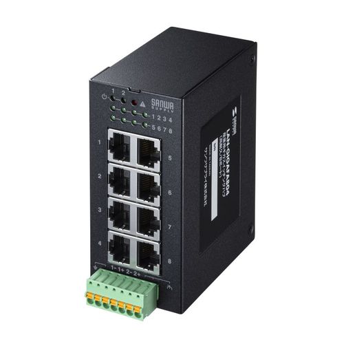 【P5S】サンワサプライ LAN-GIGAFA804 産業用ギガスイッチングハブ(高耐久/8ポート)(LAN-GIGAFA804) メーカー在庫品|ナノズ 店