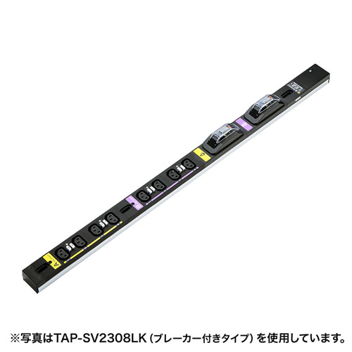 サンワサプライ SANWA SUPPLY 19inサーバーラックコンセント 200V(20A) 鍵を掛ける役立つこと 16個口(TAP-SV22016LK) 取り寄せ商いもの