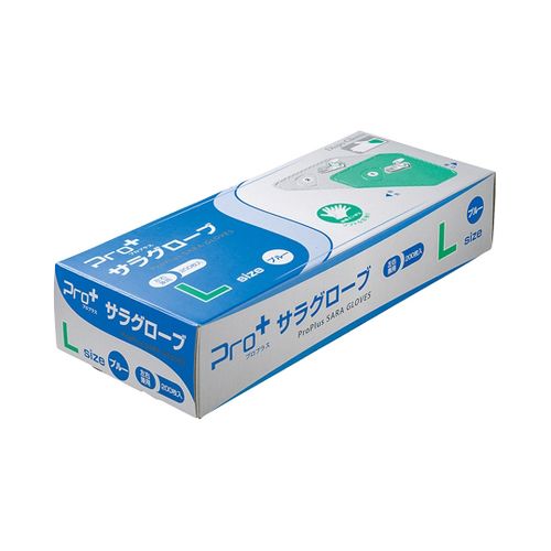 宇都宮製作 Pro+サラグローブ ブルー L 200枚×20箱入(TPE0200TE-BB-L) 取り寄せ商品