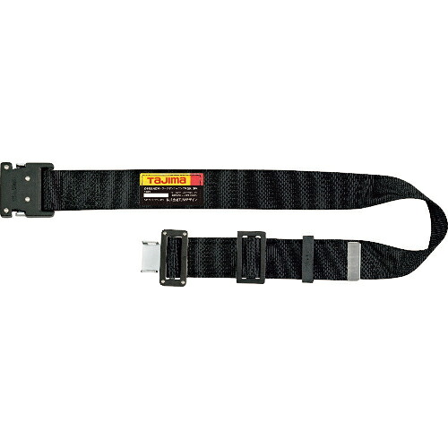 タジマ 胴ベルト アルミワンタッチ黒バックル 黒 Sサイズ 1本(BWBS110-BK) 取り寄せ商品 6,828円