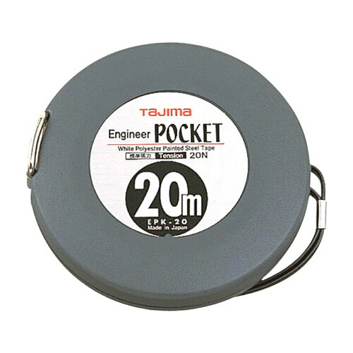 タジマ エンジニヤ ポケット幅 10mm/長さ 20m/張力 20N 1個(EPK20BL) 取り寄せ商品