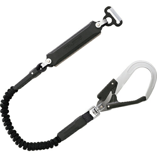 タジマ 胴ベルト用ランヤード 蛇腹 A環L2 1個(B1JR150-AL2BK) 取り寄せ商品