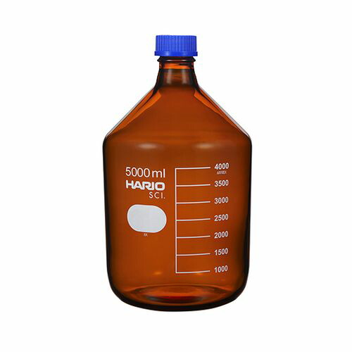 HARIO (茶)耐熱ねじ口瓶（液切リング付） GL-45 5000mL NBB-5L-SCI(63-5510-16) 取り寄せ商品