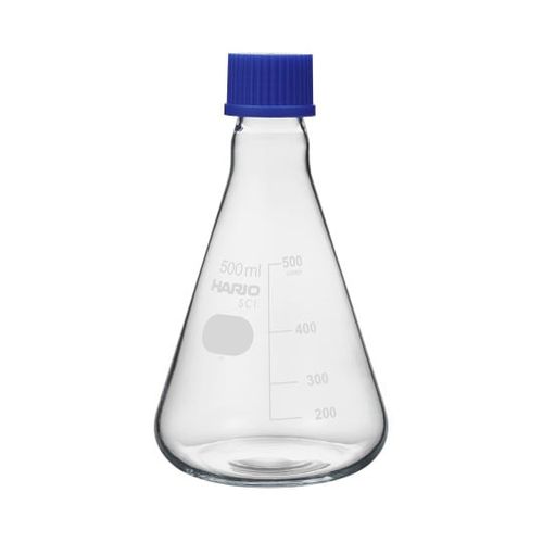 HARIO ねじ口三角フラスコ 500mL 10個入 NSF-500-SCI(64-0916-89) 取り寄せ商品