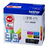 ブラザー ブラザー工業 Brother インクカートリッジ 4色パック(BK/C/M/Y) LC21E-4PK 目安在庫\u003d○