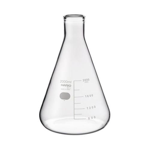 HARIO 三角フラスコ 2000mL 6個入 SF-2L SCI(6-017-27) 取り寄せ商品