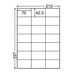 東洋印刷 ワールドプライスラベル A4 21面 500シート WP02101 取り寄せ商品｜ナノズ　店