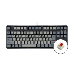 ｉｋｂｃ iKBC製 JIS 91キー メカニカルキーボード(GATERON/赤軸リニア)(IK-CD87-G/RD-BK) 取り寄せ商品