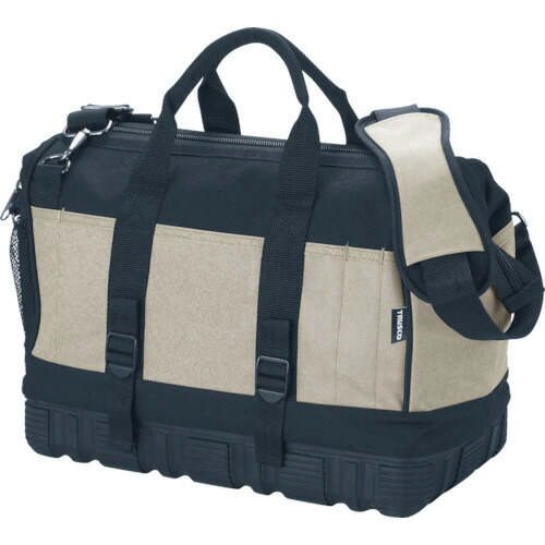 ＴＲＵＳＣＯ ツールバッグ 390×210×300 22ポケット ブラック色 1個(TTB-400R-BK) 取り寄せ商品