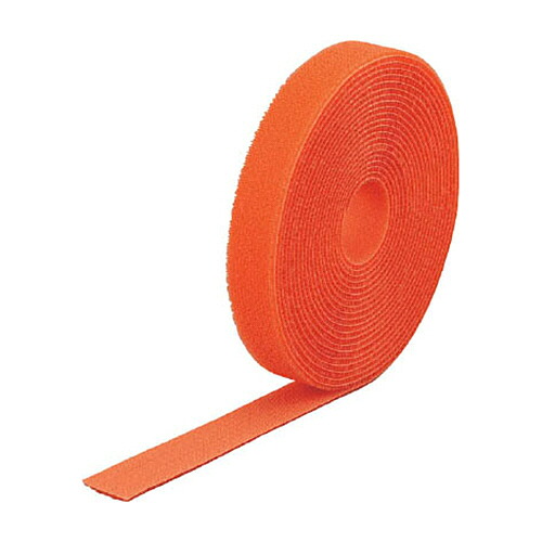 ＴＲＵＳＣＯ マジック結束テープ 両面 オレンジ 40mm×25m 1巻(MKT40250OR) 取り寄せ商品