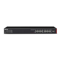 バッファロー BS-GS2016P/HP 法人向け Giga Layer2スマート/PoEスイッチ 16ポート 目安在庫\u003d○
