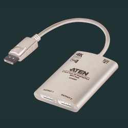 ＡＴＥＮ VS92DP 2界面 DisplayPort分かち合う器(4K60p、MST相応う) 取り寄せ商いもの