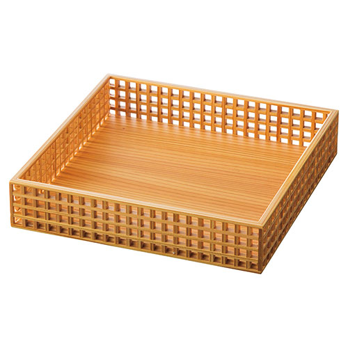 ヤマコー 用美 業務用 新・細目格子盛器 四ツ切 身(yamaco27585) 取り寄せ商品｜ナノズ　店