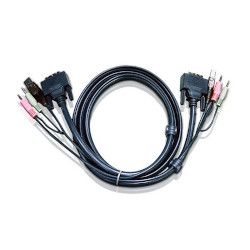 ＡＴＥＮ KVM取り替えっこ用有線テレビ シングル繋がりDVI-D/USB/オーディオ/5m(2L-7D05U) 取り寄せ商いもの