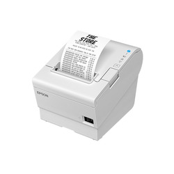 エプソン EPSON レシートプリンター/TM-T88VII/80・58mm/パラレル/電源同梱/ホワイト(TM887P921W) 取り寄せ商品