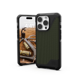 Urban Armor Gear iPhone 16 Pro用 METROPOLIS LT ケブラーオリーブ(UAG-IPH24MA-FLTM-KO) 取り寄せ商品
