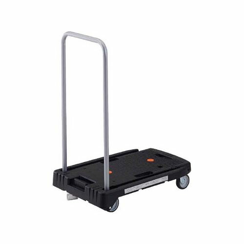 トラスコ中山 樹脂台車 こまわり君 省音G車輪 600X390 ブラック 樹脂ストッパー付 MP-6039N2-BK-JS(62-2536-80) 取り寄せ商品