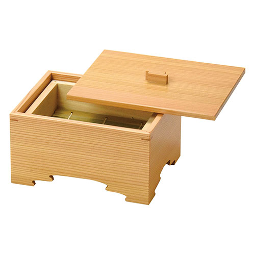 ヤマコー 用美 業務用 木曽杉・香箱(脚くり) 蒸しセイロセット(yamaco38659) 取り寄せ商品