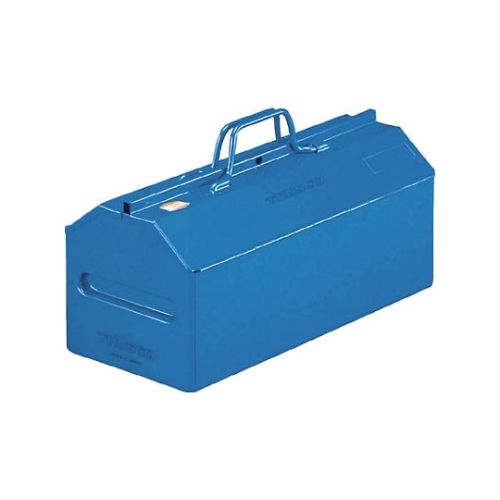 トラスコ中山 山型中皿付工具箱 461X201X261 ブルー L-450-B(61-2480-01) 取り寄せ商品