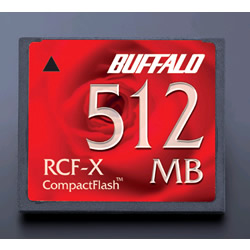 バッファロー RCF-X512MY　コンパクトフラッシュ 512MB　「RCF-Xシリーズ」 目安在庫=△｜ナノズ　店