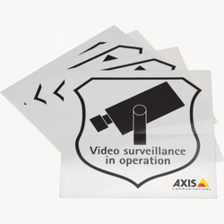 アクシスコミュニケーションズ 5502-821 SURVEILLANCE STICKER ENG 50PCS 取り寄せ商いもの