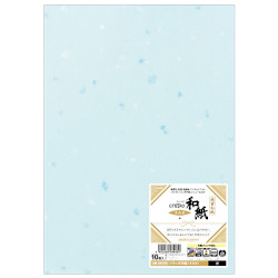 ヒサゴ HISAGO クラッポ和紙 すみれ 水 10枚入り QW32S ×5冊セット(4902668589209 x5) 取り寄せ商品