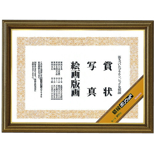 コクヨ KOKUYO 表彰状写真立て(ポリ白木) 表彰状A4 1仕掛ける(10枚)(4901480445786 x10) 取り寄せ商いもの