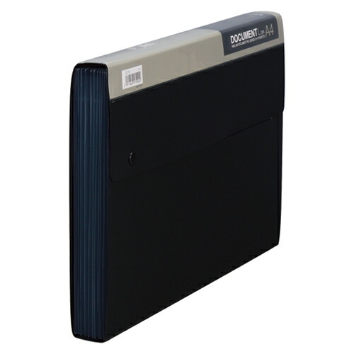 キングジム KING JIM ドキュメントファイル A4・Lタイプ PP表紙 13ポケット 黒 1セット(5冊)(4971660479900 x5) 取り寄せ商品