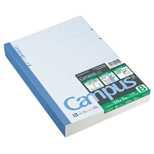 コクヨ KOKUYO キャンパスノート(中横罫) セミB5 B罫 50枚 1セット(90冊:5冊×18パック)(4901480095509 x18) 取り寄せ商品|ナノズ 店