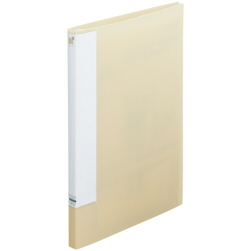 リヒトラブ ＬＩＨＩＴ ＬＡＢ． CUBE FIZZクリヤーブック サイドベンツ A4(見開きA3) 40P(20シート)ベージュ 1セット(10冊)(4903419360047 x10) 取り寄せ商品