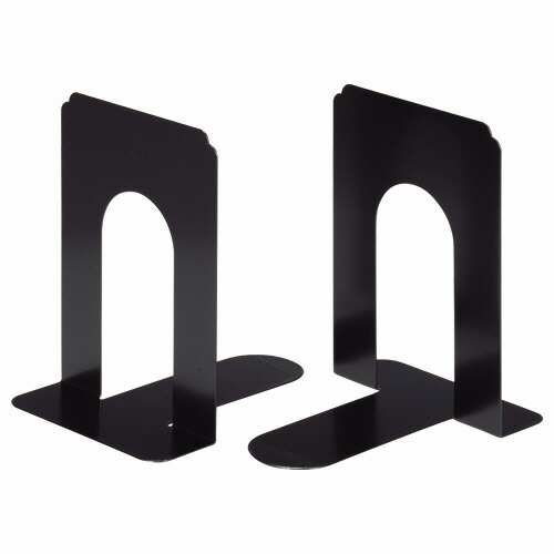ライオン事務器 LION ブックエンド T型 大 ブラック 1セット(20枚:2枚×10組)(4903331223680 x10) 取り寄せ商品