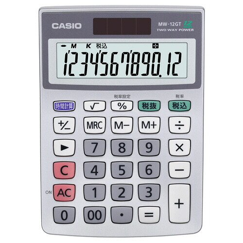 カシオ CASIO 特大表示電卓 12桁 ミニジャストサイズ 1セット(3台)(4971850183761 x3) 取り寄せ商品