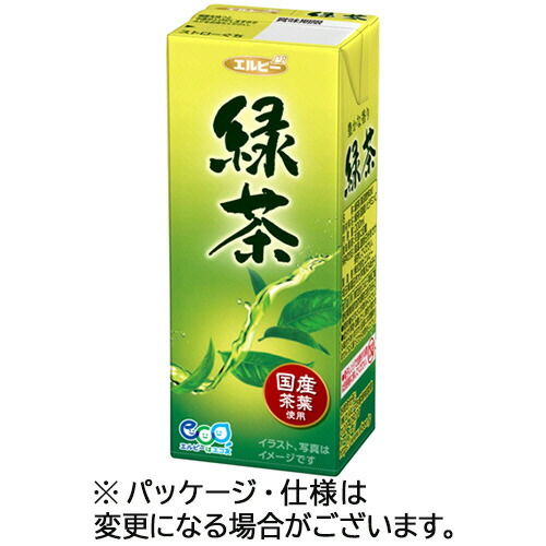 エルビー 緑茶 200mL 紙パック 1セット(90本:30本&times;3ケース)(4901277253877 x90) 取り寄せ商品｜ナノズ　店