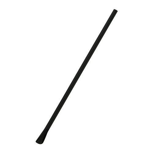 シモジマ HEIKO スプーンストロー 6mm×21cm 裸 黒 1セット(6000本:200本×30パック)(4901755670684 x30) 取り寄せ商品
