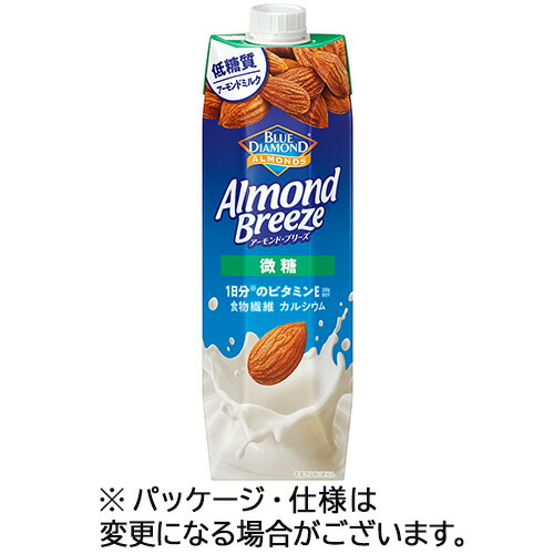 カゴメ アーモンド・ブリーズ 微糖 1000g 紙パック 1セット(12本:6本×2ケース)(4901306300312 x12) 取り寄せ商品
